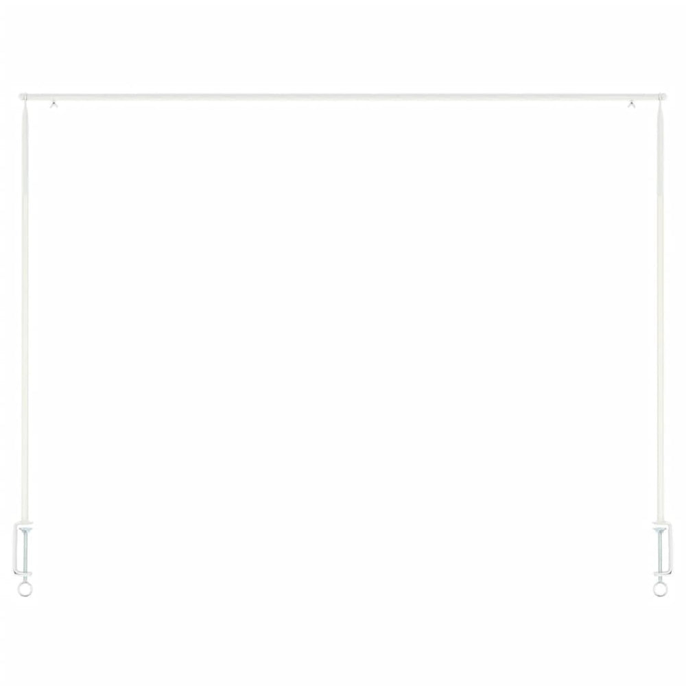 Esschert Design Декоративен прът за маса със скоба, бял - Bestgoodshopbg