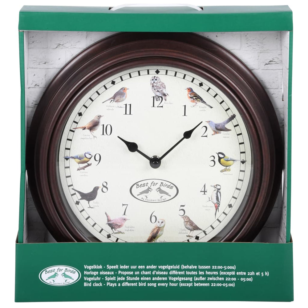 Esschert Design Часовник със звуци на птици - Bestgoodshopbg