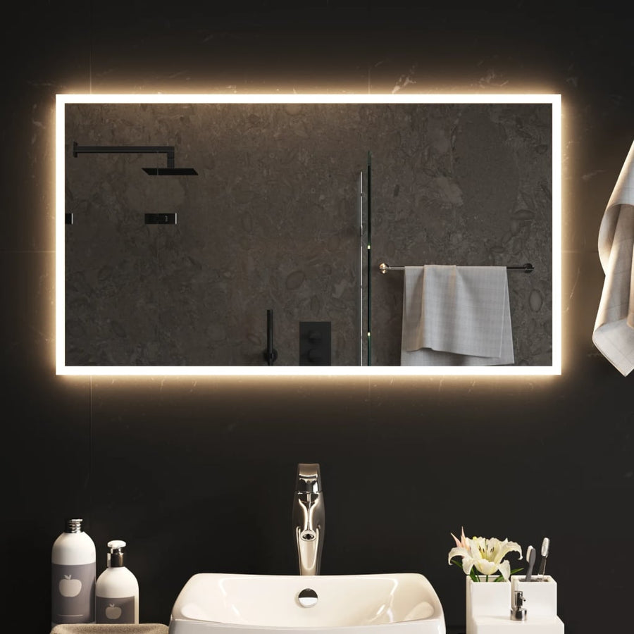 LED огледало за баня, 90x50 см - Bestgoodshopbg