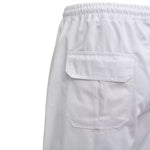 Панталони за готвачи, 2 бр, ластичен колан с връзки, р S, бели - Bestgoodshopbg