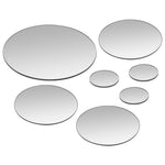 Комплект стенни огледала от 7 части, кръгли