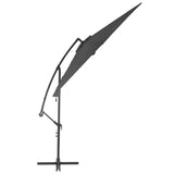 Градински чадър, чупещо рамо и алуминиев прът, 300 см, антрацит