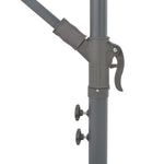 Градински чадър, чупещо рамо и алуминиев прът, 300 см, антрацит