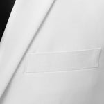Мъжки костюм с вратовръзка, бял, 2 части, размер 56 - Bestgoodshopbg