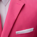 Мъжки костюм с вратовръзка, розов, 2 части, размер 48 - Bestgoodshopbg