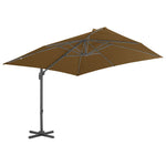 Градински чадър с преносима основа, таупе
