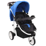Бебешка количка триколка, синьо и черно - Bestgoodshopbg
