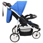 Бебешка количка триколка, синьо и черно - Bestgoodshopbg