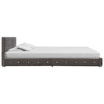 Легло с матрак от мемори пяна, сиво, кадифе, 140x200 см - Bestgoodshopbg
