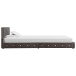 Легло с матрак, сиво, кадифе, 90x200 см - Bestgoodshopbg
