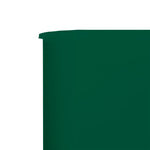 Параван против вятър от 9 панела, текстил, 1200x160 см, зелен