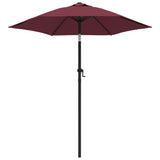 Чадър за слънце, бордо, 200x224 см, алуминий