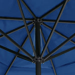 Градински чадър с алуминиев прът, 500 см, морскосиньо