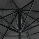 Градински чадър с алуминиев прът, 600 см, антрацит