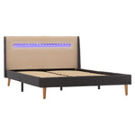Рамка за легло с LED, кремава, текстил, 120x200 см - Bestgoodshopbg