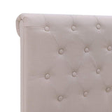 Рамка за легло, цвят светъл лен, плат, 160x200 см - Bestgoodshopbg