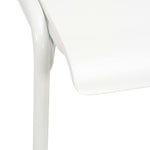 Трапезни столове, 6 бр, бели, шперплат - Bestgoodshopbg