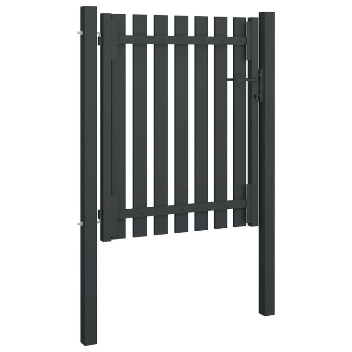 Градинска порта за ограда, стомана, 1x1,5 м, антрацит - Bestgoodshopbg