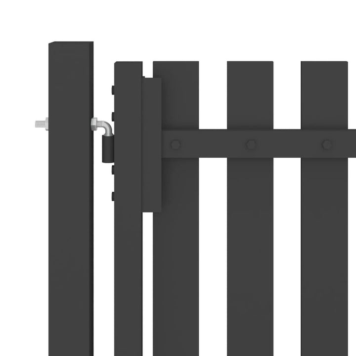 Градинска порта за ограда, стомана, 1x1,5 м, антрацит - Bestgoodshopbg