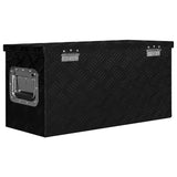 Алуминиева кутия, 61,5x26,5x30 см, черна - Bestgoodshopbg