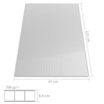 Поликарбонатен лист, 4 мм, 121x60,5 см - Bestgoodshopbg