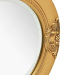 Стенно огледало, бароков стил, 50 см, златисто