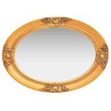 Стенно огледало, бароков стил, 50x70 см, златисто