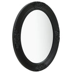 Стенно огледало, бароков стил, 50x70 см, черно