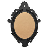 Стенно огледало, стил замък, 56x76 см, черно