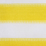Балконски параван, жълто и бяло, 120x500 см, HDPE