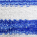 Балконски параван, синьо и бяло, 90x300 см, HDPE