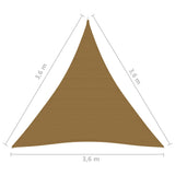 Платно-сенник, 160 г/м², таупе, 3,6x3,6х3,6 м, HDPE