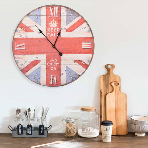 Винтидж стенен часовник Великобритания, 60 см