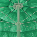 Плажен чадър Hawaii зелен 300 см