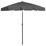 Плажен чадър антрацит 180x120 см
