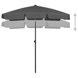 Плажен чадър антрацит 180x120 см