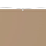 Вертикален сенник, таупе, 200x360 см, оксфорд плат