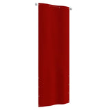 Балконски параван, червен, 80x240 см, оксфорд плат