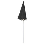 Градински чадър със стоманен прът, антрацит, 180 см