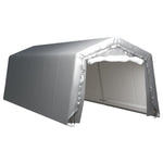 Палатка за съхранение, 300x750 см, стомана, сива