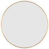 Стенно огледало злато Ø 50 см кръгло
