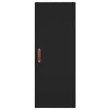 Стенен шкаф черен 34,5x34x90 см
