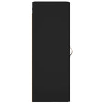 Стенен шкаф черен 34,5x34x90 см