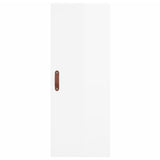 Стенен шкаф бял гланц 34,5x34x90 см