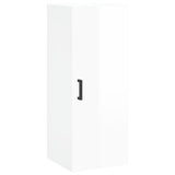 Стенен шкаф бял гланц 34,5x34x90 см