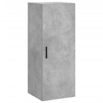Стенен шкаф бетонно сив 34,5x34x90 см