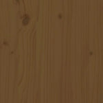 Външна поставка за дърва меденокафява 108x52x74 см бор масив