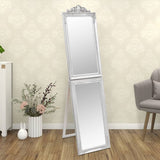 Стоящо огледало, сребристо, 45x180 см