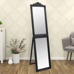 Стоящо огледало, черно, 45x180 см