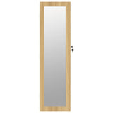 Огледален шкаф за бижута, стенен монтаж, 30x8,5x106 см